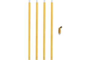 PATIKIL Threaded Extension Rod,4 Set 12" M10 x 1mm Fine Thread Lamp Pipe with Lamp Pipe Nipple,Sloped Ceiling Adapter for Pen