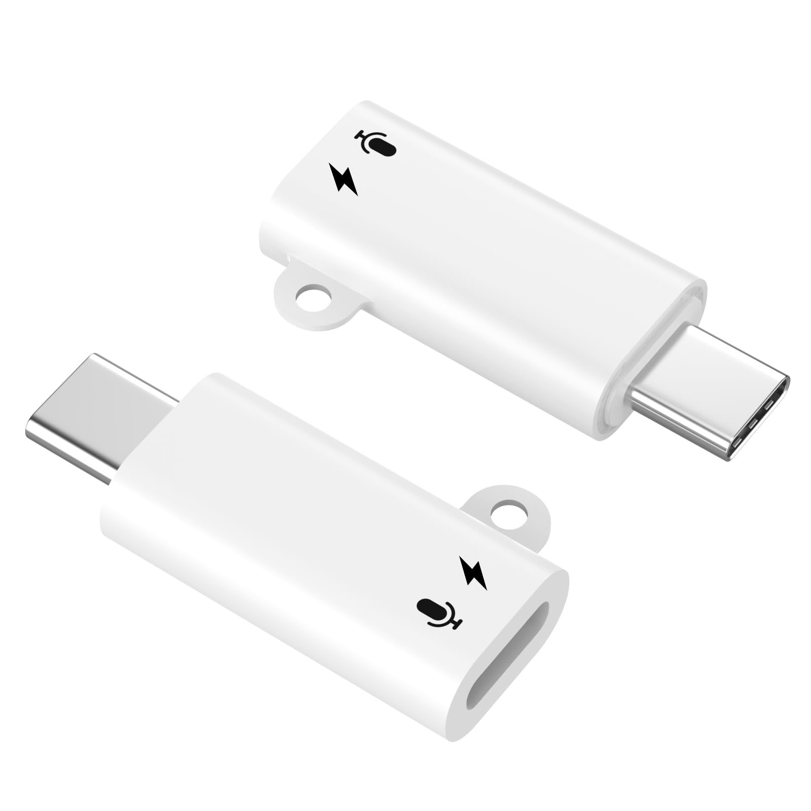 Photo 1 of [Apple MFi Certified] 2 Pack USB C to Lightning Charging Adapter, Type C Male to Female Lightning Charge Converter with Data Transfer, Compatible with iPhone 16/15 Plus/Pro/Max,iPad Not Headphones
