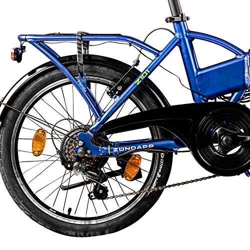 Zündapp Z101 E Bike 20 Zoll Klapprad für Erwachsene 150-180 cm Elektro Fahrrad 6 Gänge Klappfahrrad Pedelec mit… – Bild 7
