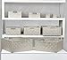 Sorbus Set of 9 Storage Baskets for Organizing, Mesh Hand-Woven Design, Linen Closet Organizers and Storage, Organizer Storage Baskets for Shelves, Variety Pack Organizers and Storage (Beige)