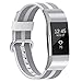 For Fitbit Charge 2 Bands, SnowCinda Premium Woven Nylon Adjustable Replacement Strap with Metal Connector for Fitbit Charge 2 Women Men
