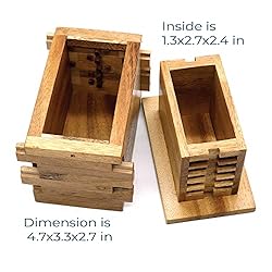 BSIRI Jigsaw Safe Box- Brain Teaser Wooden Box with