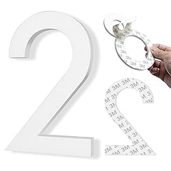 6 Inch House Numbers, Self-adhesive Mailbox Numbers