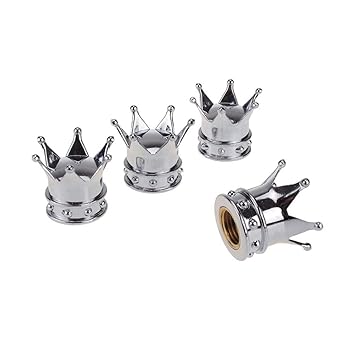 Dsycar Stylish Crown Ventilkappen Fahrrad Motorrad Autoreifen Rad Ventilschaft Staubkappen Fur Auto Styling Dekoration Set Von 4 Ventilkappen