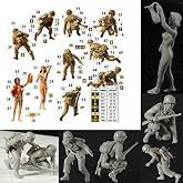 WWII Model Kits - 1:35 Scale - U.S. and German Paratroopers -