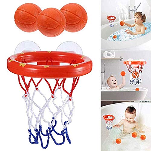 ☀ Dergo ☀Bath Basketball ，Kids Bath Basketball Hoop Ball Bathtub Shooting Shower Water Play Game Pool Toys - Thumbnail 7
