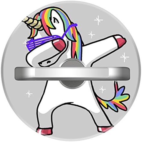 Personalized Custom Cell Phone Finger Holder, 360° Rotation Universal Smartphone Ring Grip Stand Mounts For iPhone, iPad, Samsung and other Smartphones - Dabbing Unicorn Hip Hop