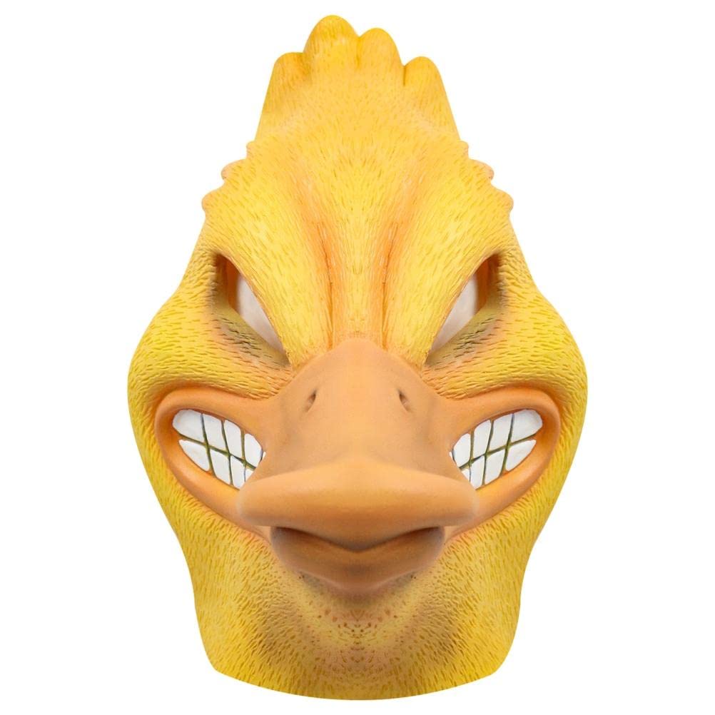 shenruifa Angry Duck Mask Face Cover Latex Funny Cartoon Animal Headgear Head Face Cover Halloween Carnival Party Cosplay Prop Decor