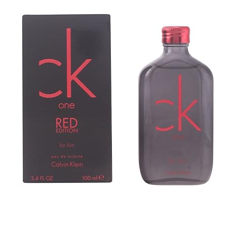 Calvin Klein CK One Red Edition for him male / man, Eau de Toilette Vaporisateur / Spray 100 ml, 1er Pack (1 x 100 ml)