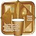 Creative Converting Touch of Color 100 Count 2-Ply Paper Dinner Napkins, Glittering Gold