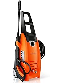 Serenelife Electric Pressure Washer-Powerful Heavy Duty 2000PSI Manual Adjustable High Low Cold Water Sprayer, Rolling Wheels-Power Wash Spray Clean Concrete Driveway Car Home SLPRWAS58