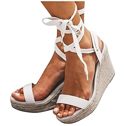 Gibobby Espadrilles for Women Wedge,Womens Open Toe