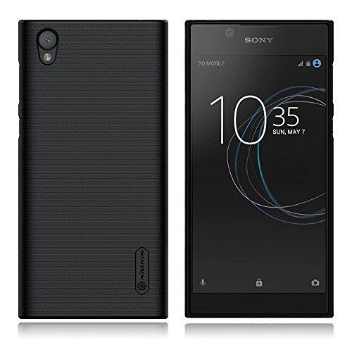 Sony Xperia L1 Case,Nillkin [With HD Screen Protector] Frosted Shield Anti fingerprints Hard PC Case Back Cover for Sony Xperia L1 (Black)