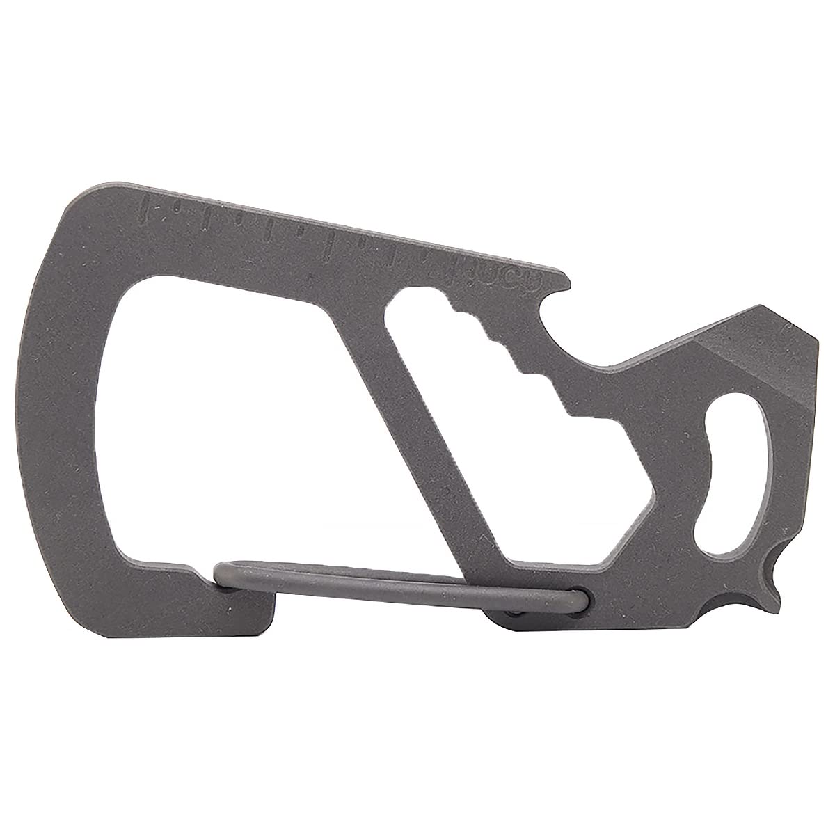 Titanium Keychain, Utility Keyring Carabiner Clip, Heavy Duty Caribeaner, Quick-Release Multi-Tool Key Holder with Bottle Opener for Camping, Hiking, Traveling, Fishing, Backpack