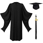 GraduationMall Masters Graduation Cap and Gown with Black 2026 Tassel Unisex