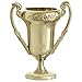 Mini Gold Plastic Trophy Party Favors, 4ct