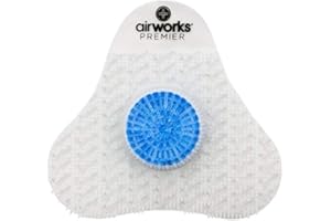 HOSPECO AirWorks AWSP233 Premier Urinal Screen with Block, Sunburst, Clear, 5" Height x 4" Length (Pack of 12)