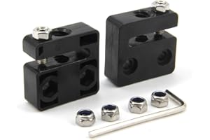 Zeberoxyz 2PCS Anti-Backlash Nut Block for 8mm Diameter, 2mm Pitch 4mm Lead POM Screw Nut for CNC and 3D Printer (4mm Lead-2-heads)