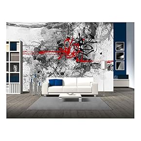 Highly Detailed Grunge Abstract Textured Collage with Space for Your Text - Removable Wall Mural | Self-Adhesive Large Wallpaper - 66x96 inches