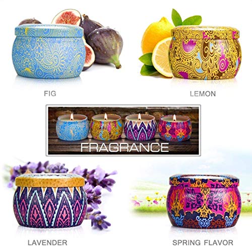 image for YMING Scented Candles Gift Sets - Natural Soy Wax Votive Candle 4.4 Oz