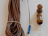 2.7mm Medium Walnut Blind Cord Kit (30 Feet of Cord) With Basic Video Instructions