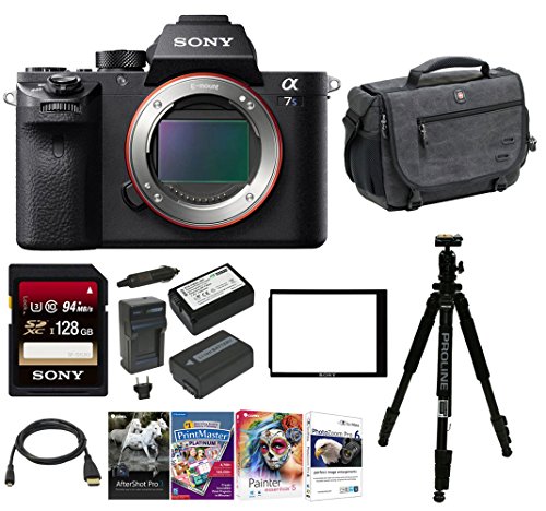 Sony-Alpha-a7SII-Mirrorless-Digital-Camera-w-Laptop-Storage-Backpack-128-GB-Memory-Card-Bundle-Body-Only