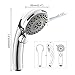 HOMELODY High Pressure Handheld Shower Head with ON/OFF Pause Switch 6-Functions Water Saving Shower head, Detachable Shower Head,Chrome Finish
