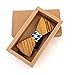 The Ideal Company Wood Wooden Bow Tie Handmade With Adjustable Strap