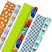 Hallmark Reversible Birthday Wrapping Paper, Celebrate (Pack of 3, 120 sq. ft. ttl.) Balloons, Cupcakes, Stars, Stripes, Solid Red primary