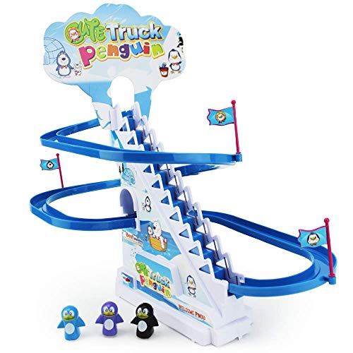Boley Musical Penguin Roller Coaster 11 Piece Set with Tiny Penguin
