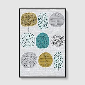 Framed Home Artwork Nordic Style for Living Room Bedroom