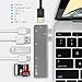 USB C Hub, Moffo 7 in 1 Aluminum Type-C Adapter, Thunderbolt 3 USB-C Port, 4K HDMI , SD/Micro Card Reader, 1 USB C & 2 USB 3.0 Type-A Port only for MacBook Pro 13