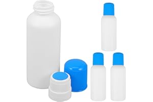 GALPADA 4pcs Refillable Empty Plastic Dauber Bottles with Sponge Head Applicator for Liquid Glue Cosmetic