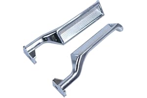 YMHHefy Silver Interior Metal Door Handle Front Left Driver Passenger Compatible with 1987-1996 Ford Bronco F150 F250 F350 F5