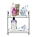 MODONA 8966-A Glass Double Shelf with Rail Oval Series