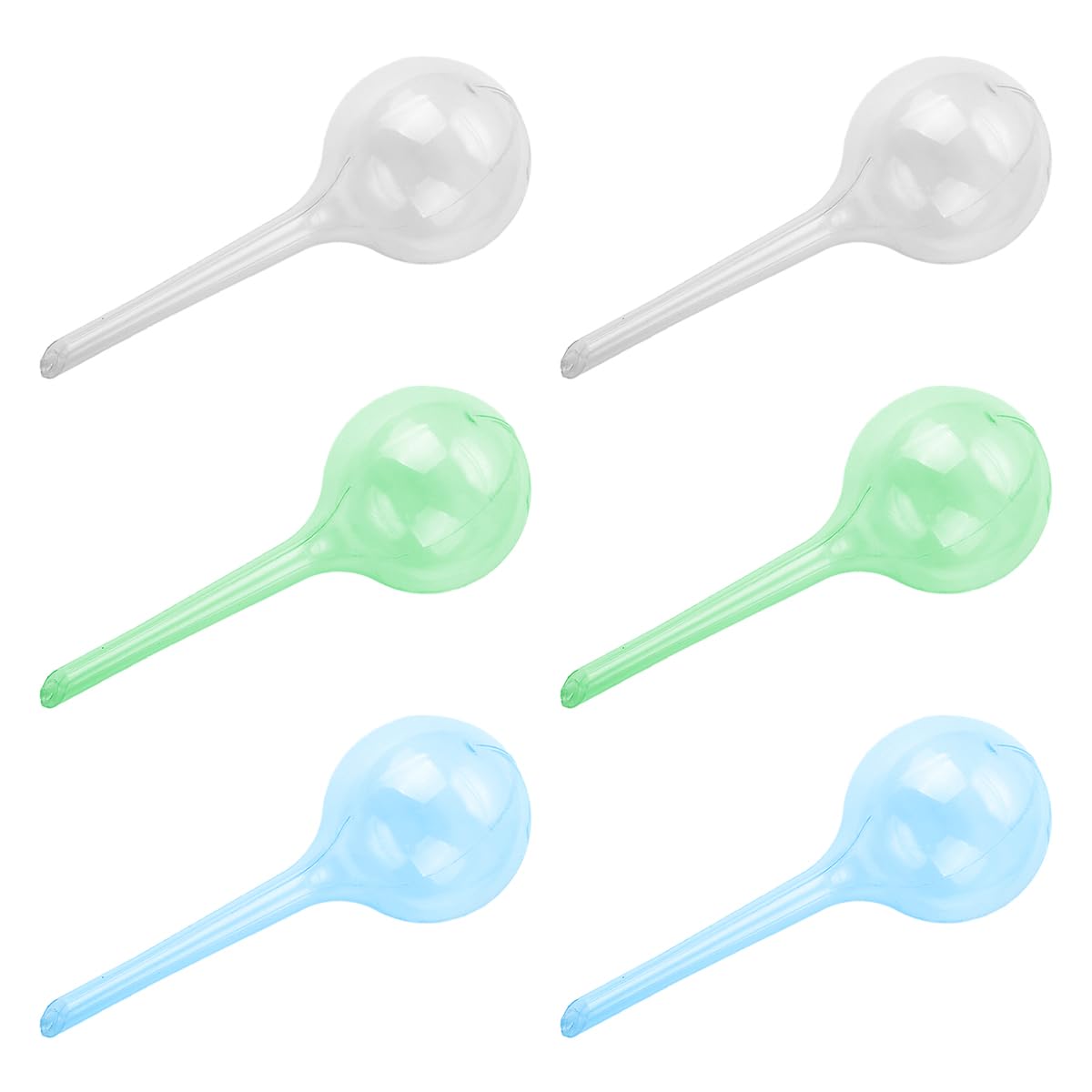 GLADFRESIT Plant Watering Devices 6PCS Plant Feeders Drip Water Automatic Self Watering System Transparent for Indoor Outdoor Flowerpot Potted Plants Flowers