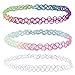 BodyJ4You 12-24PCS Choker Necklace Gothic Henna Tattoo Stretch Elastic Plastic Jewelry Value Pack