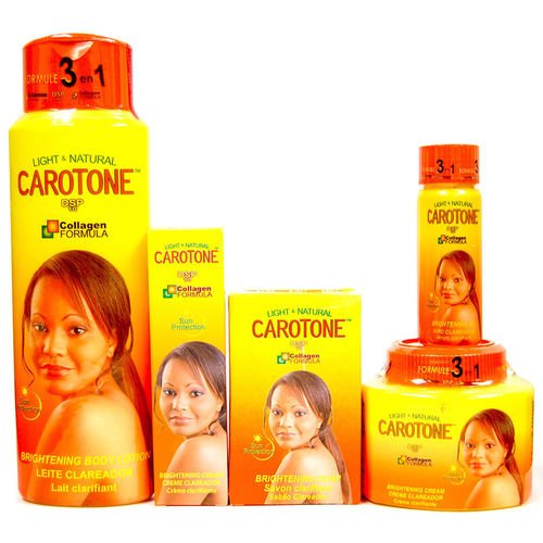 Carotone Light & Natural Brightening SET (5-PACK)Lotion, Cream, Tube, Oil, Soap