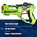 Set of 2 Infrared Laser Tag Guns, 2 Player Indoor and Outdoor Team Game - by Toydaloo (Orange, Green)