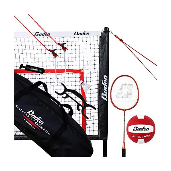 Baden Champions Volleyball Badminton Combo Set