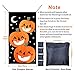 Hicet Halloween Bean Bag Toss Game - 4 Durable Fabric Bean Bags Pumpkin Banner Cornhole Toss Game Set Outdoor for Kids Children Family Party Decorations