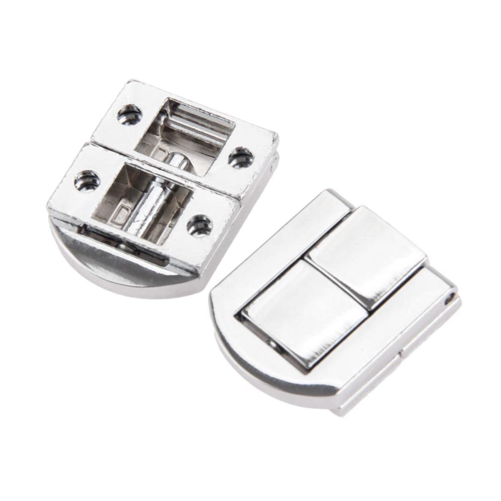 VOANZO 10PCS Chest Lock Latch Box Closure Stainless Steel Clasp for Wooden Chest Boxes Toolbox