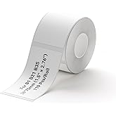 NIIMBOT B1 Label Tape B21 Self-Adhesive Labeling Tape 38x70mm Thermal Label Print Paper NIIMBOT Labels for Barcode/Address/Mailing/Logo/Business/Home Tag, 110 Labels/Roll, White