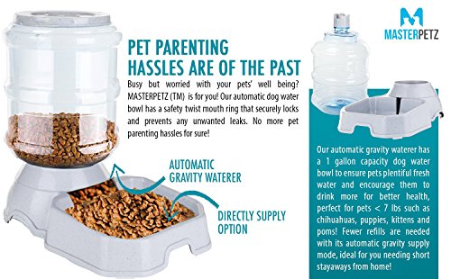 image for MASTERPETZ Dog Feeding Bowl for Dogs Cats Puppy Kitten Small Medium Pe