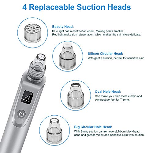 4 Blackhead+Remover+Vacuum+Pore+Electric+Extractor