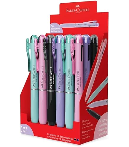 Faber-Castell Caneta esferográfica e-motion madeira e cromo
