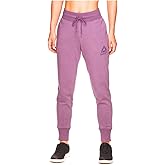 Reebok Women's Cozy Fleece Jogger Sweatpants with Pockets (XXX-Large, Grape Jam Heather)