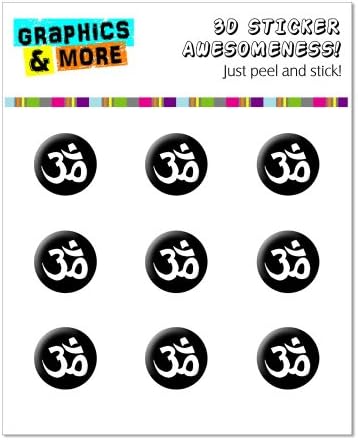 Om Aum Yoga Namaste White Black - Home Button Stickers Fit Apple iPhone (3G, 3GS, 4, 4S, 5, 5C, 5S), iPad (1, 2, 3, 4, Mini), iPod Touch (1, 2, 3, 4, 5)