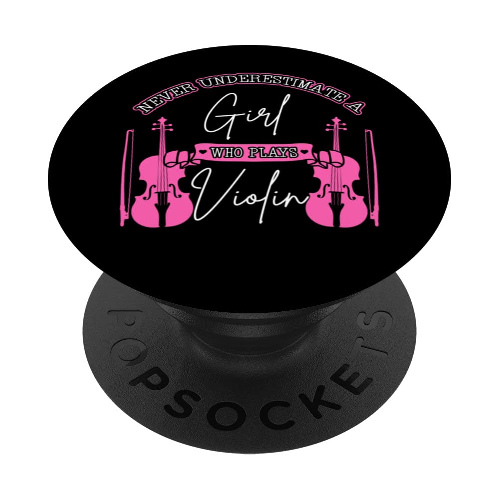 Violin Girl Violinist Fiddle Player Classical Music PopSockets Swappable PopGrip