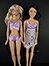 Doll Bra and Underwear Set in Light Purple with Nightgown Made to Fit Barbie Doll